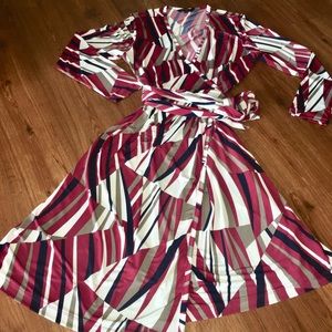 BR Geometrical Wrap Dress